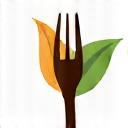 Logo for 'Fresh Fork Meals', a stylized fork and leaf in brown and orange.