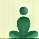 Zen figure meditating for sleep improvement